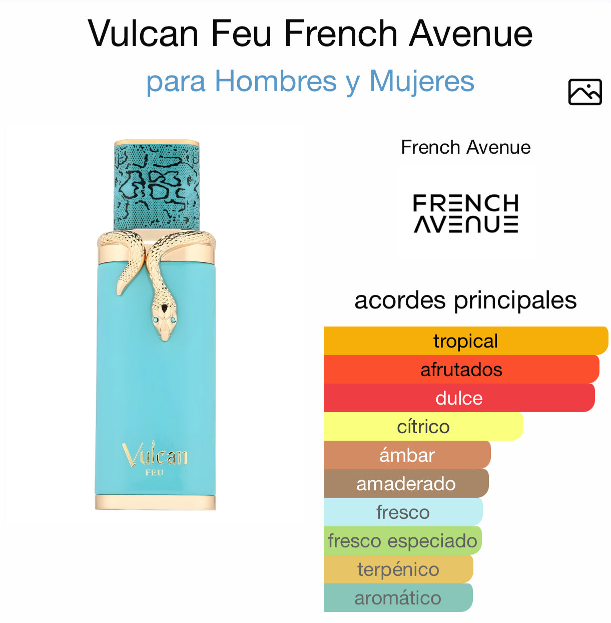 French Avenue Vulcan Feu Eau de Parfum 100 ml Unisex